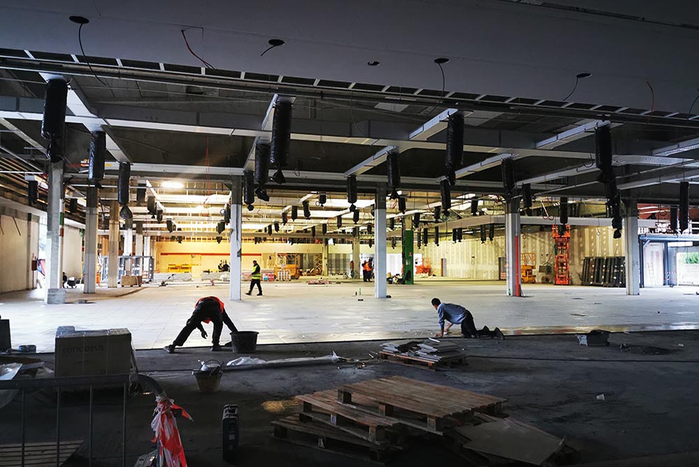 Lavori in corso presso Il Gigante di Cesano Maderno